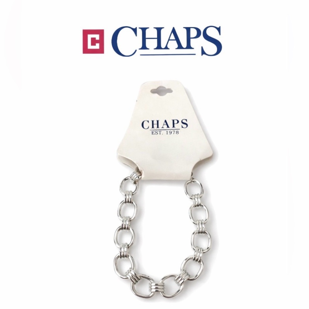 🆕 NWT Chaps Silver Link Bracelet